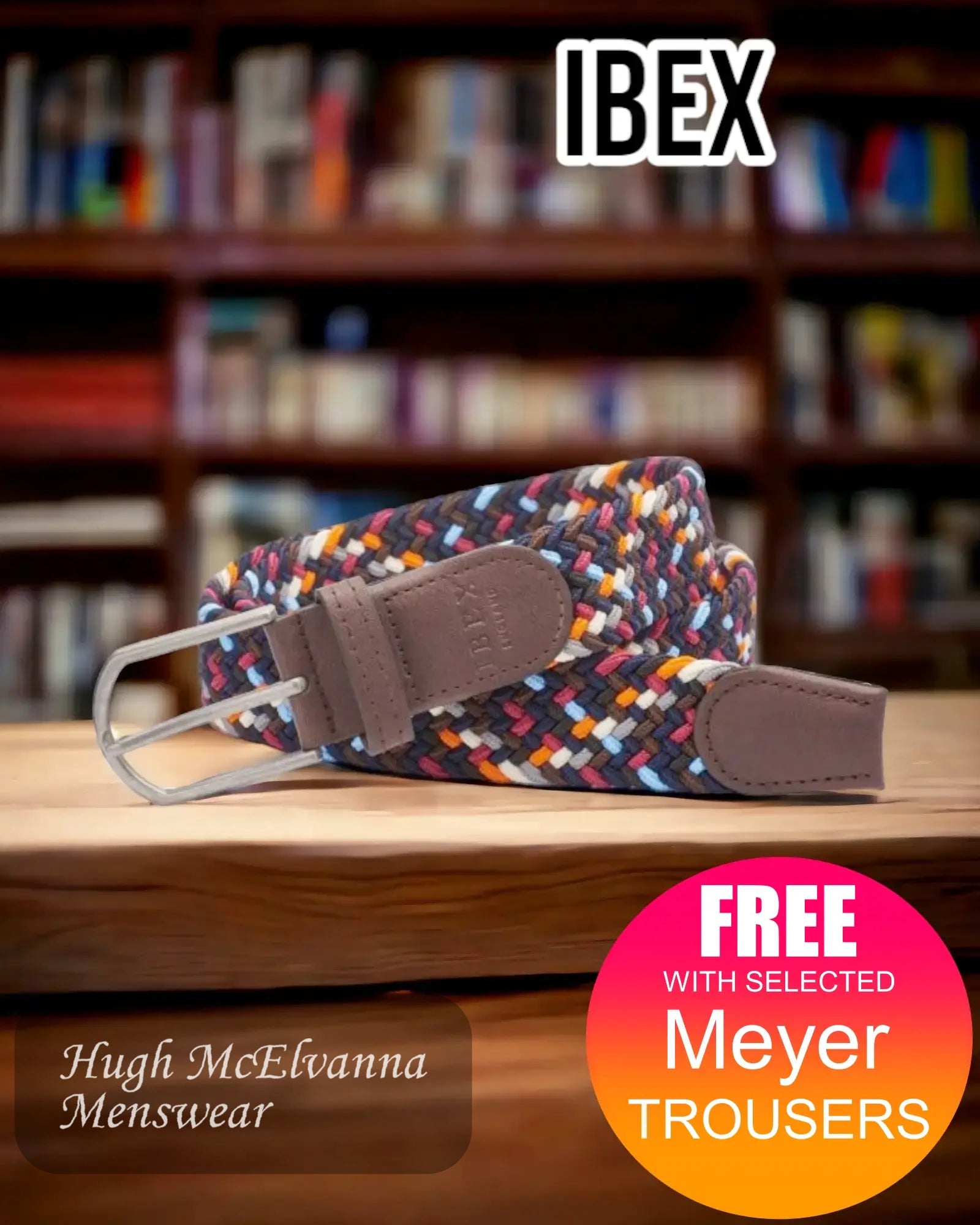 FREE with selected Meyer trousers - Hugh McElvanna Menswear 