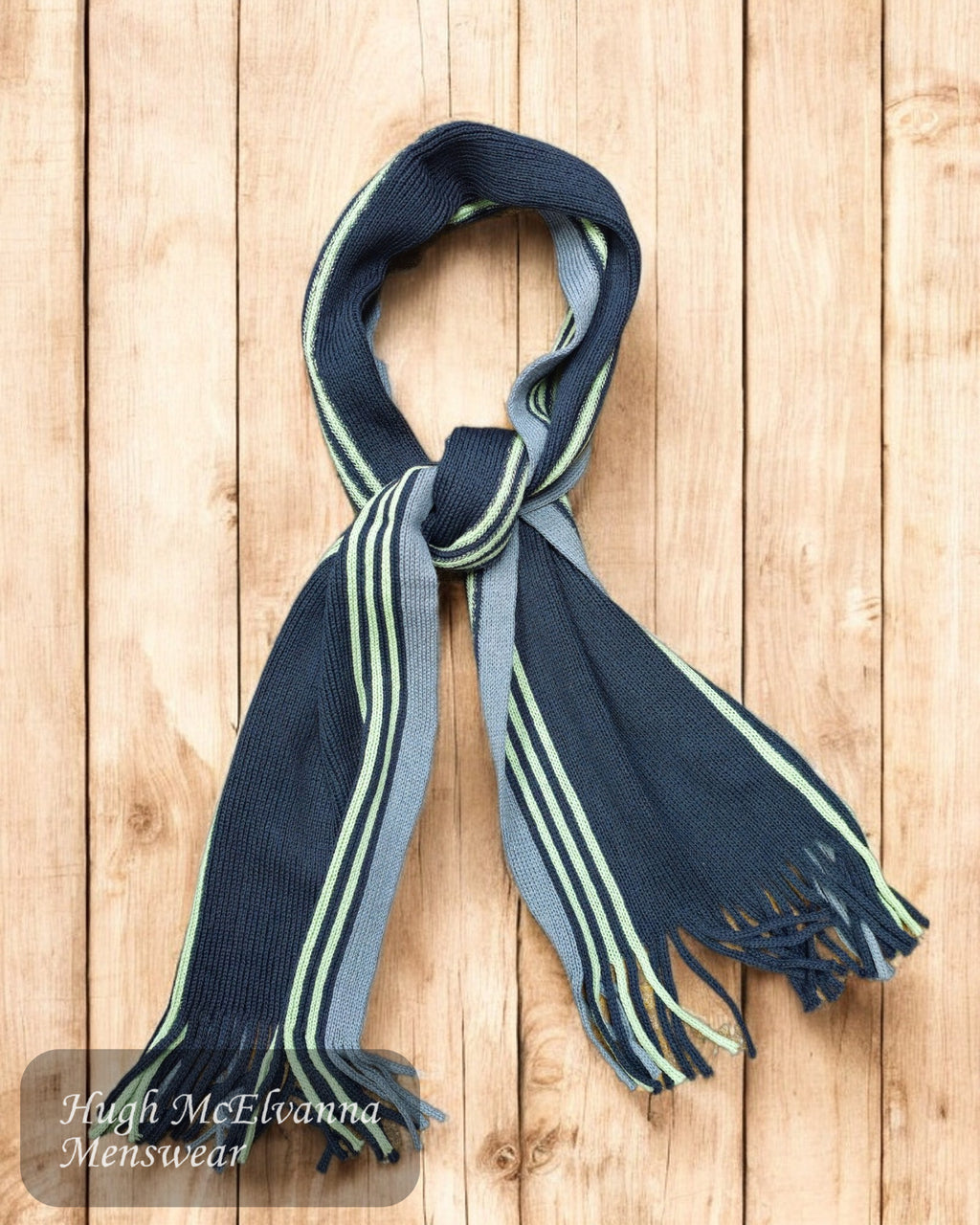 JOHN Charcoal Wool Scarf