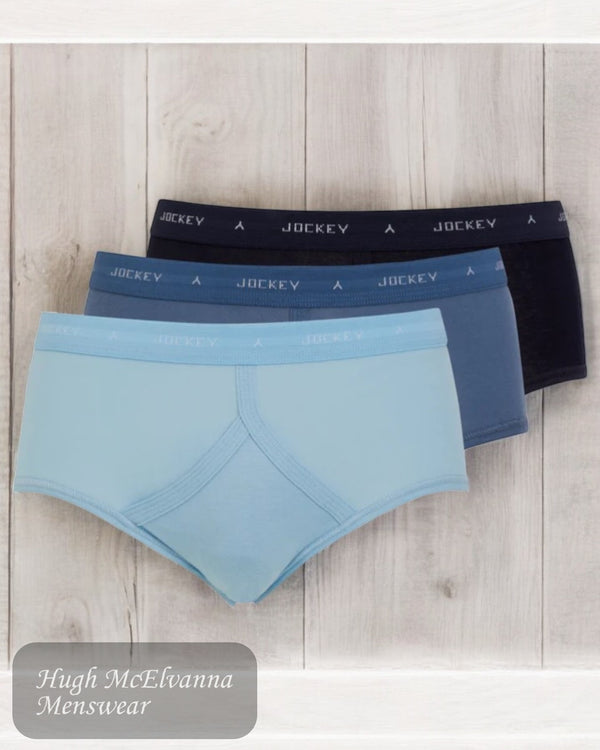 Men's Blue 3-Pack Underwear - Pure Cotton Comfort