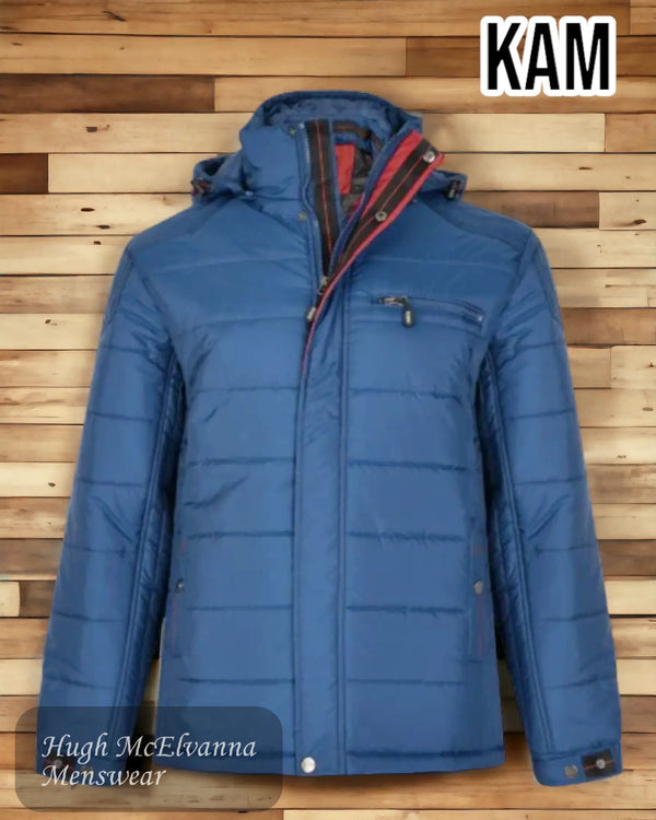 Kam Blue Coat with Hood - KV98