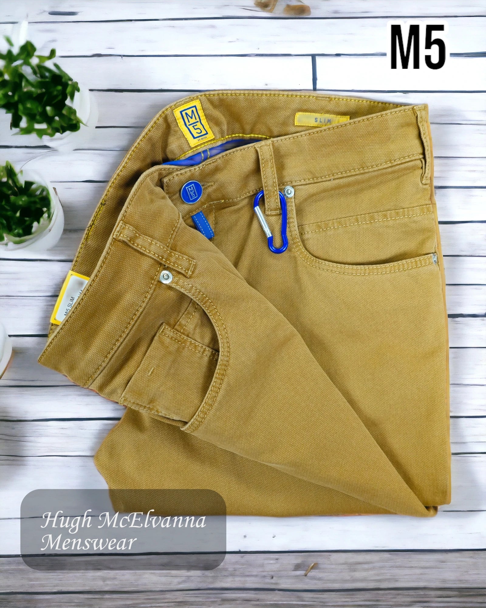 Meyer M5 Camel Slim Fit Jean - 6121/44 - Hugh McElvanna Menswear 