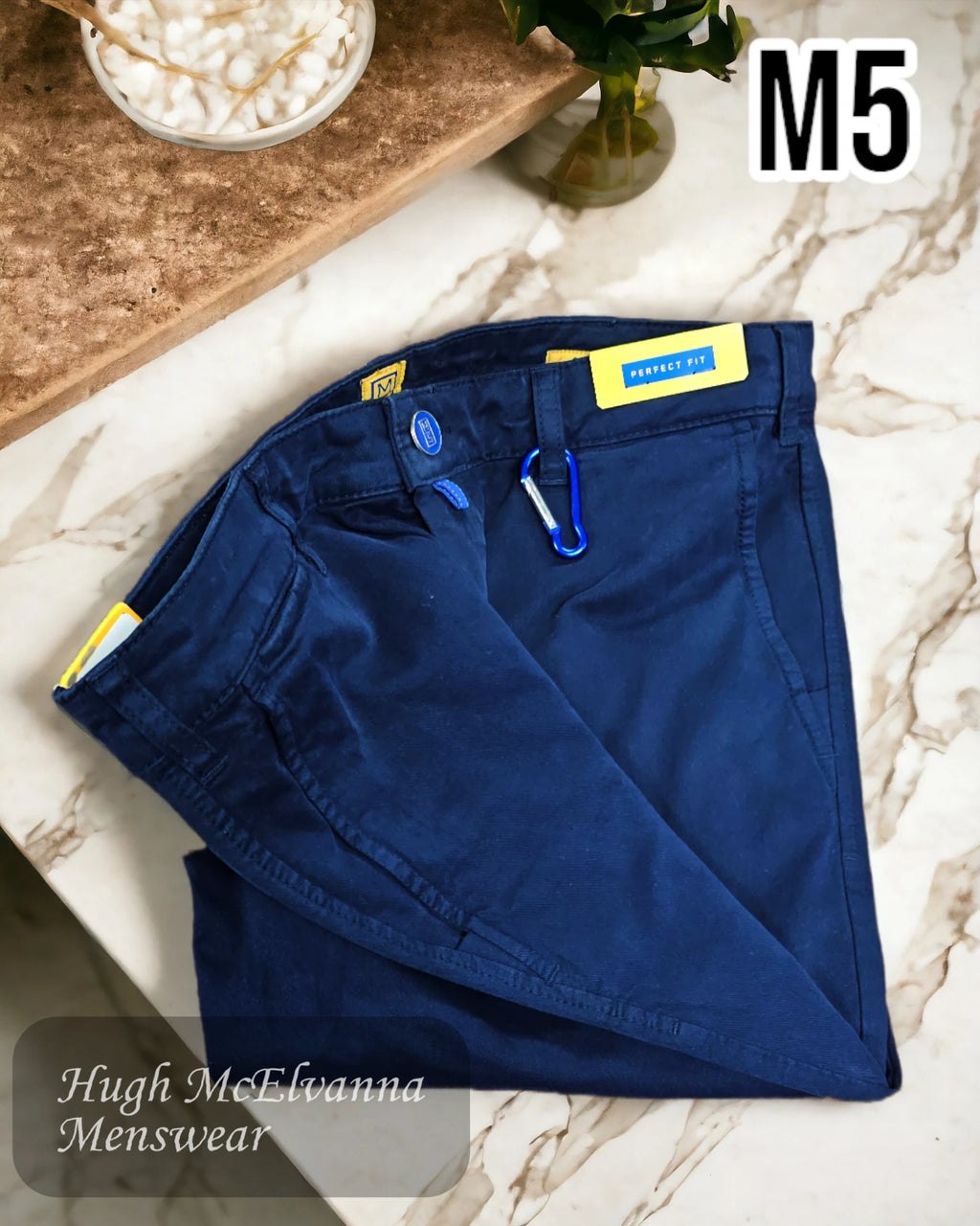 Meyer M5 Navy Blue Chino - 6001/19