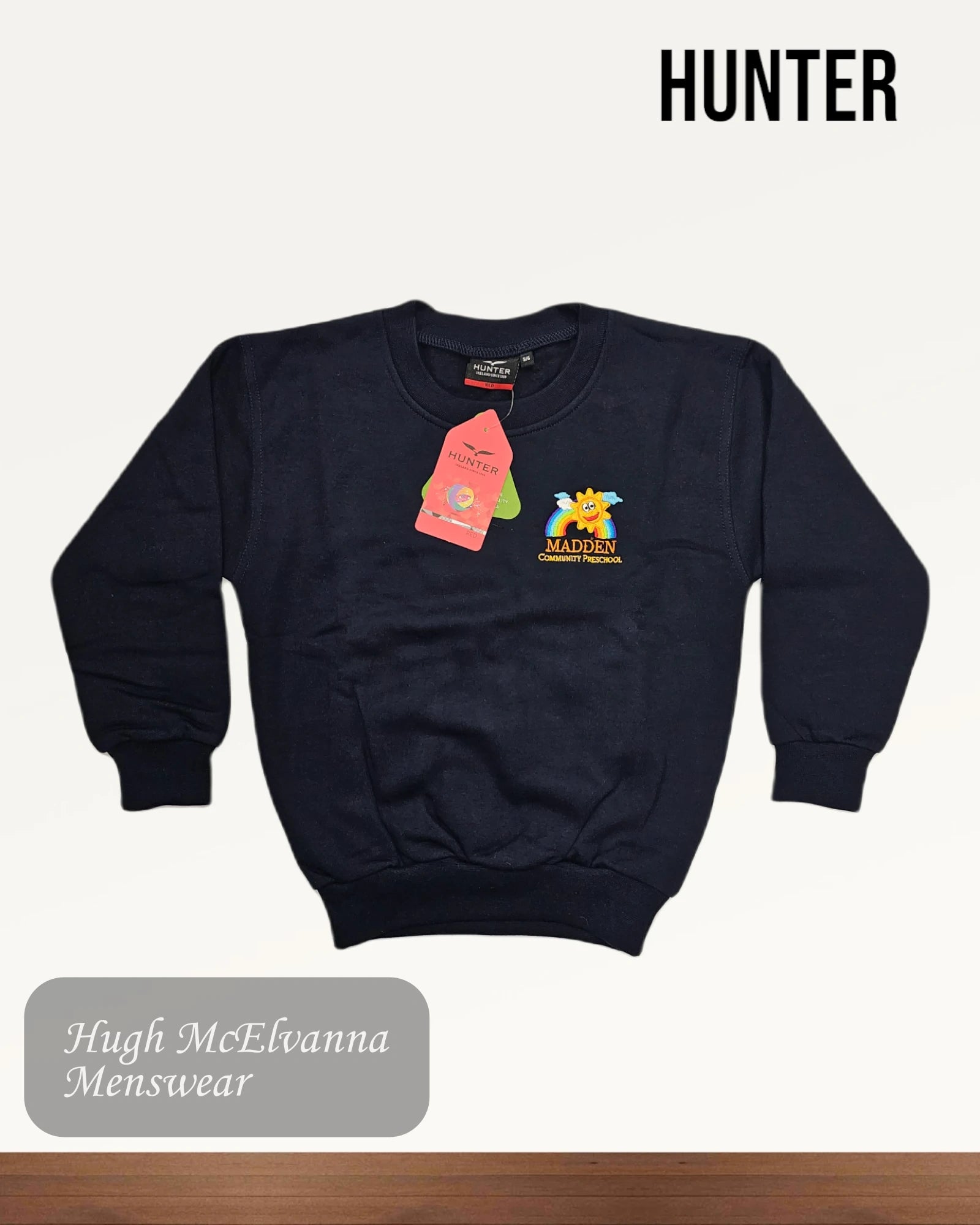 Madden Community Pre School Sweatshirt by Hunter Style: 2601 - Hugh McElvanna Menswear 