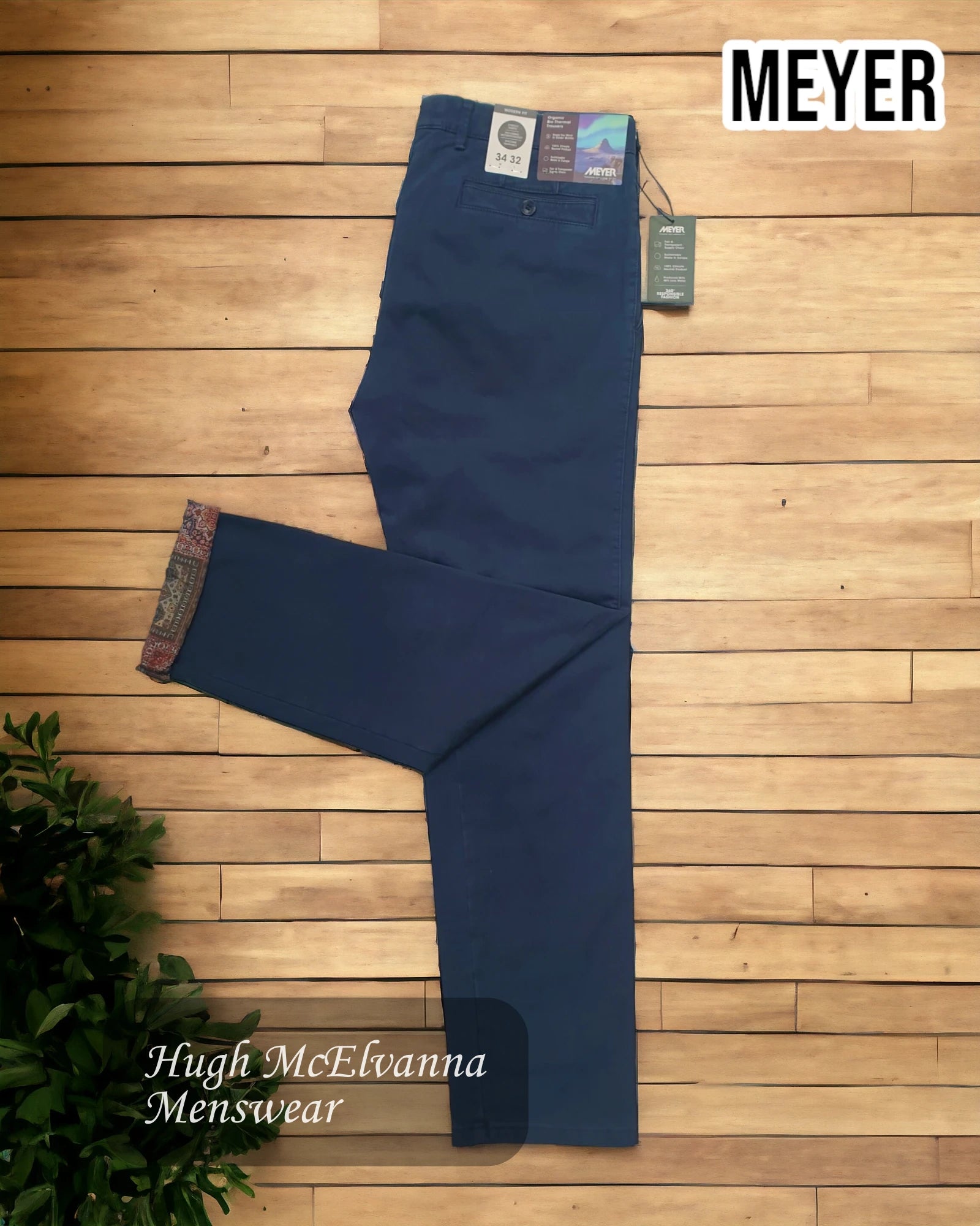 Meyer Blue NEW YORK THERMO Trouser Style: 3917/18 - Hugh McElvanna Menswear 