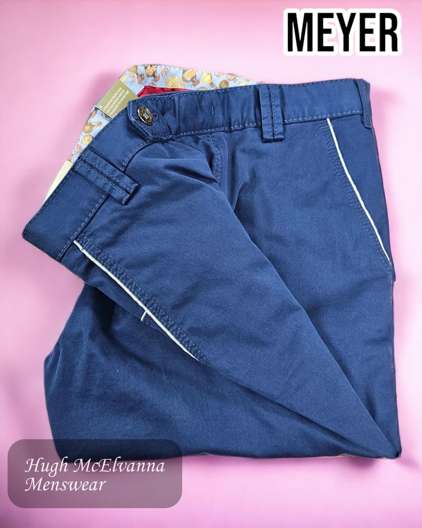 Meyer Blue NEW YORK Trouser Style: 5003-17 - Hugh McElvanna Menswear 