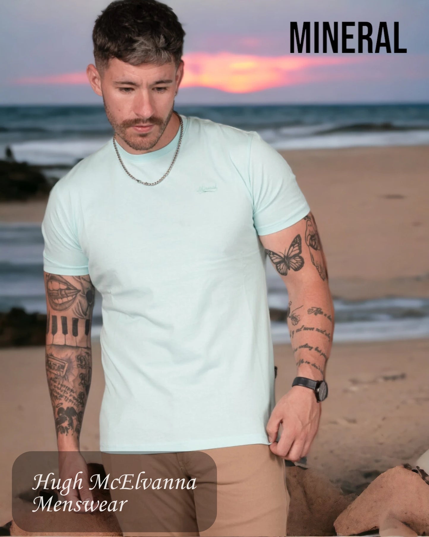 Mineral GLOCK Sea Foam Round Neck Tee