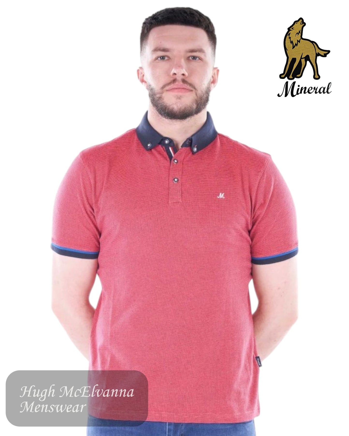 Refresh your wardrobe with the Mineral PEDAL Polo Shirt in Salsa Red, a stylish and sophisticated piece designed for men who appreciate classic fashion with a modern twist.