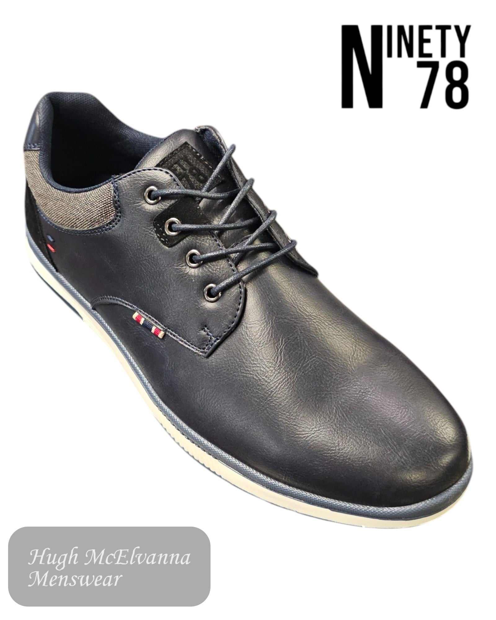 Upgrade your everyday look with the Ninety78 Men's Navy Casual Laced Shoe – NTY512, a perfect blend of modern style, comfort, and versatility.