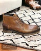 Brown Laced boot with side zip closing option