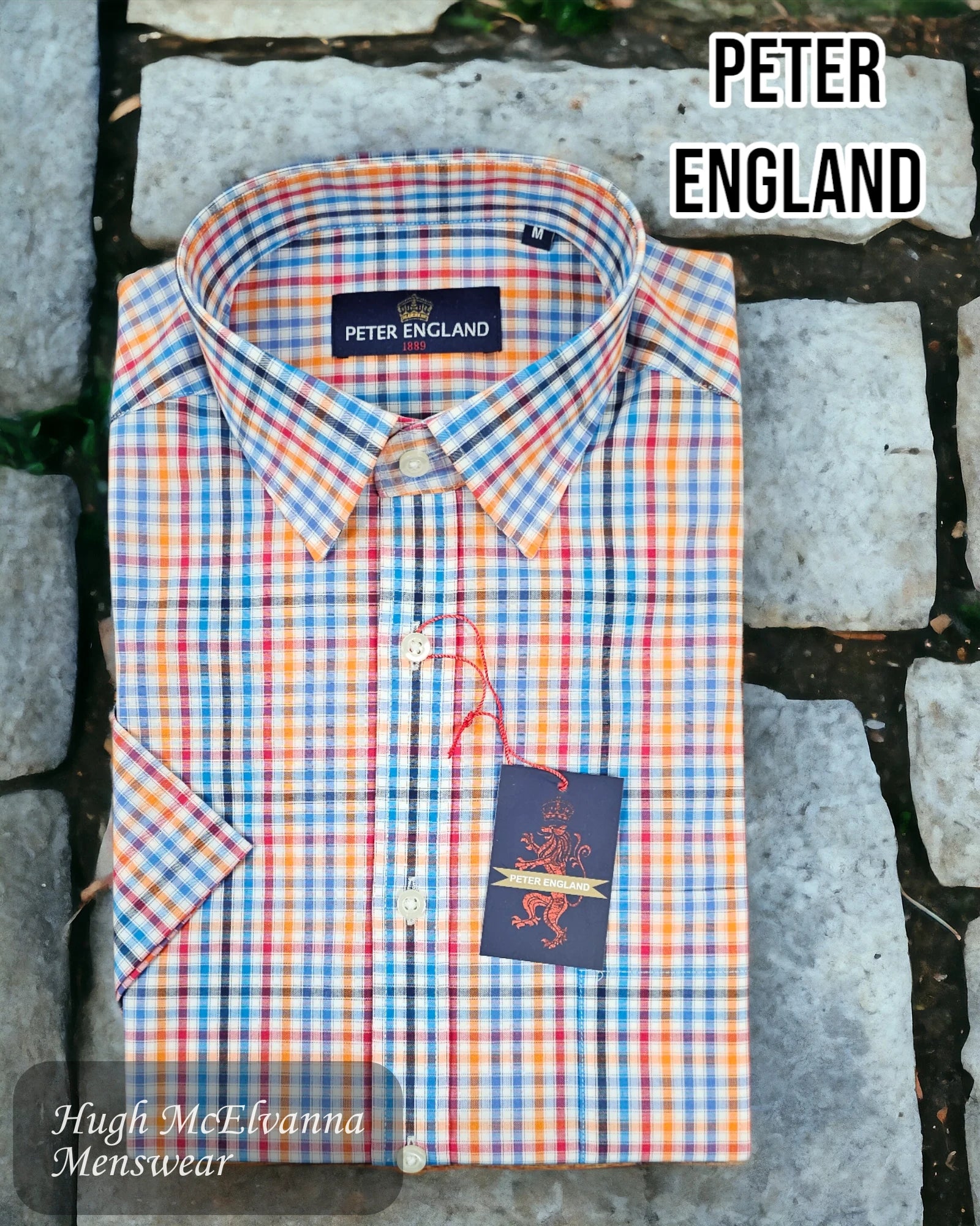 Short Sleeve Shirts by Peter England Style: PE2652H/098 - Hugh McElvanna Menswear 