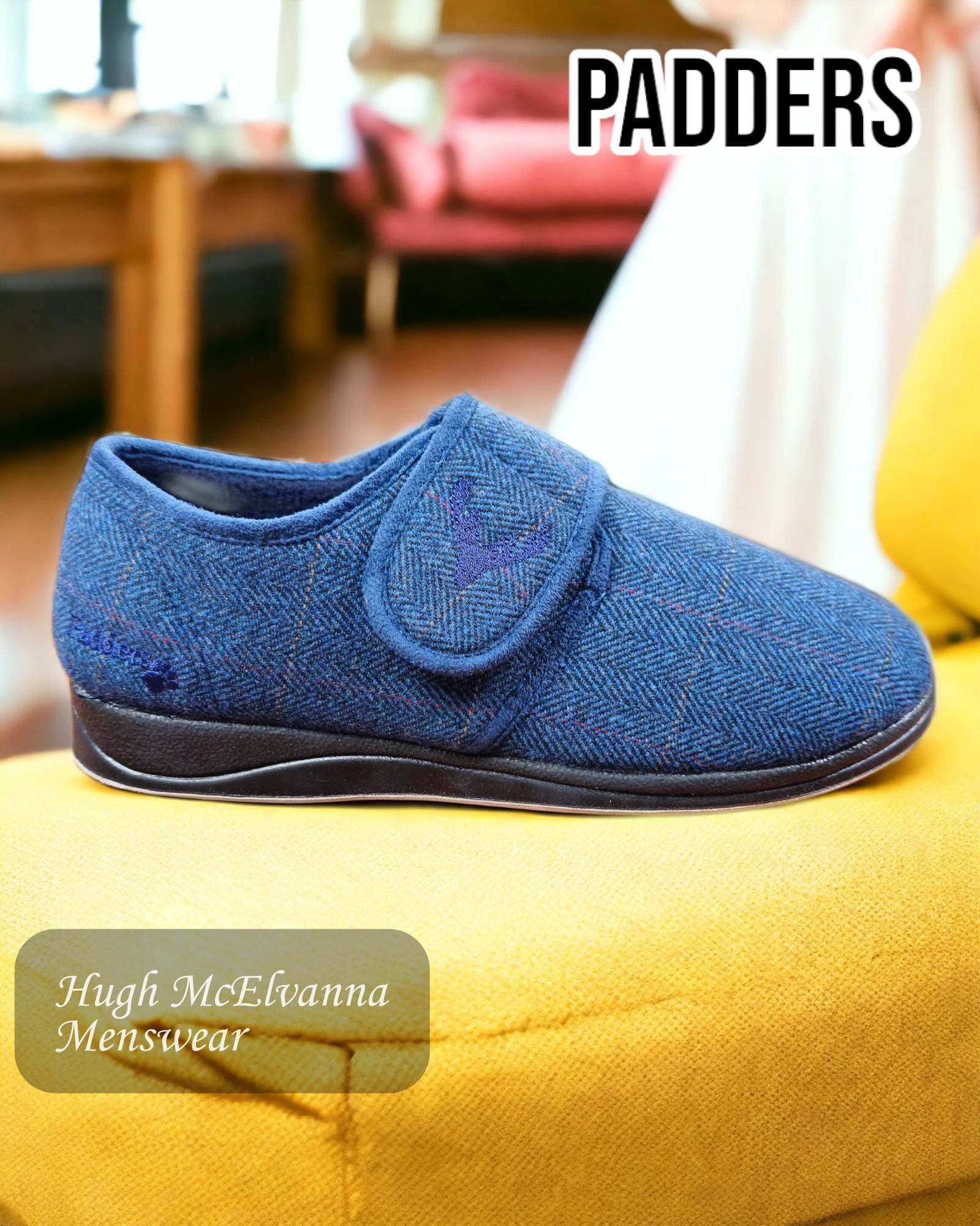 Padders 'CHARLES' Mens Slippers - Hugh McElvanna Menswear 