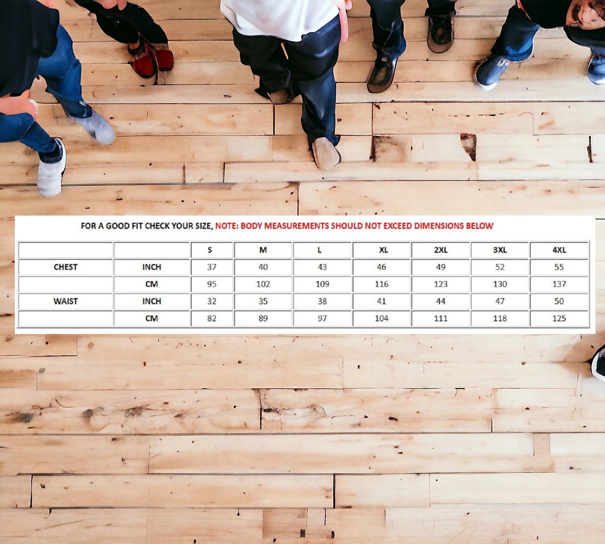 Rael Brook Pyjamas Size Guide