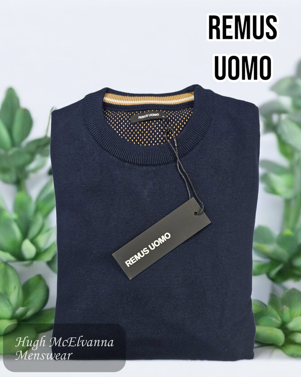 Remus Uomo Navy Sweater - 58600/78 - folded