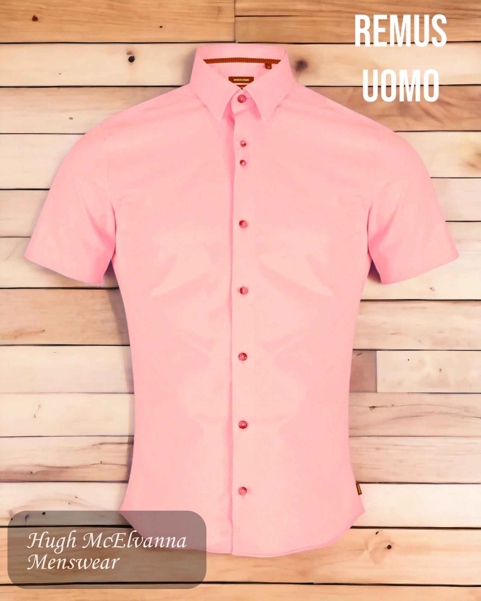 Remus Uomo Slim Fit Mens Summer Shirt Style: 13138SS/61 - Hugh McElvanna Menswear 