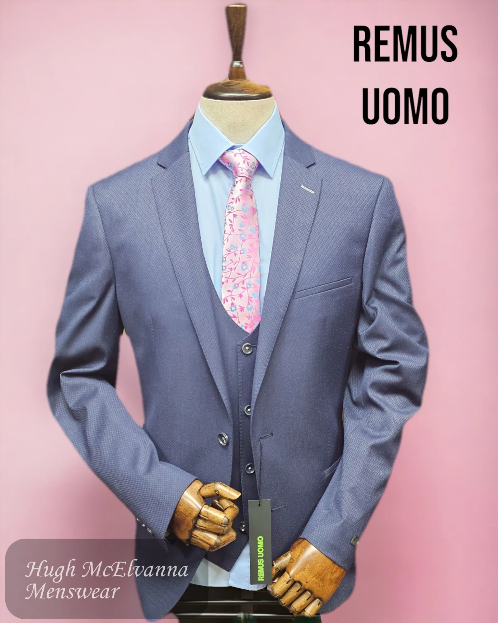 Remus Uomo Navy Suit - 30855-27 - Hugh McElvanna Menswear 