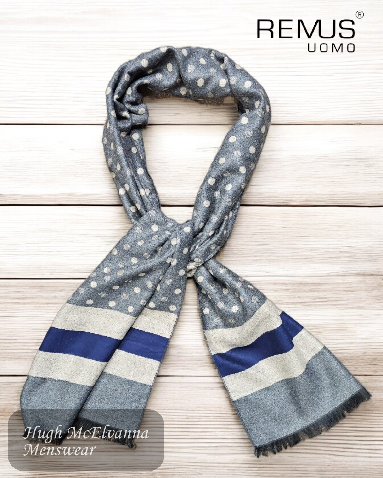 Remus Uomo Scarf – 58561/07 - Hugh McElvanna Menswear 