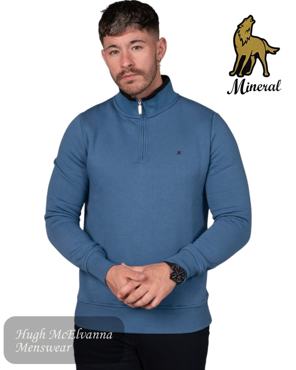 Mineral REY Quarter Zip Sweatshirt, designed for ultimate comfort and everyday wear. Made from a premium cotton/polyester blend.