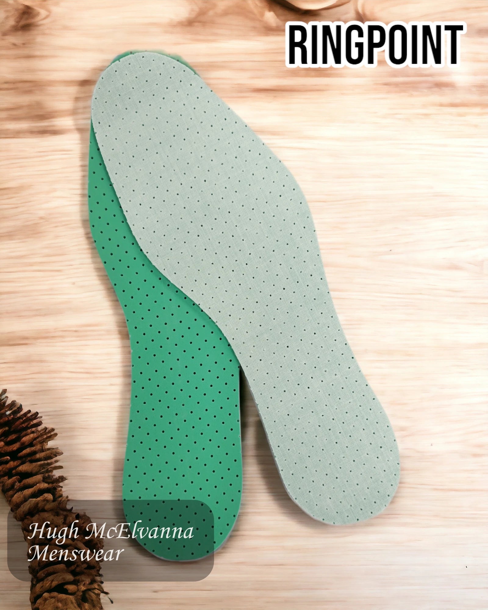 Ringpoint Pine Fresh Insole - Hugh McElvanna Menswear 