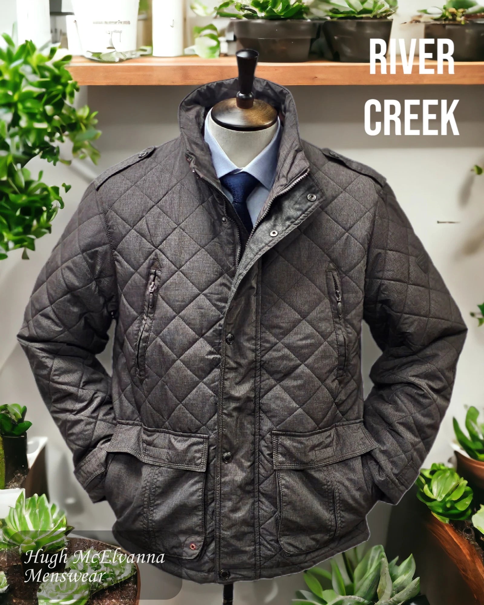 Quilted Coat By River Creek Style: 60617 - Hugh McElvanna Menswear 