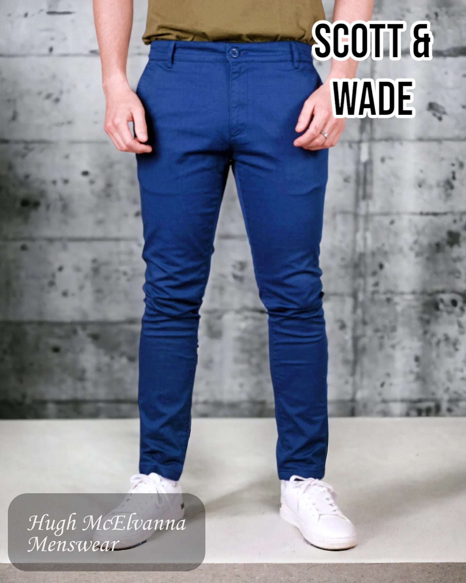 Scott & Wade SPRINT Medieval Blue Chino