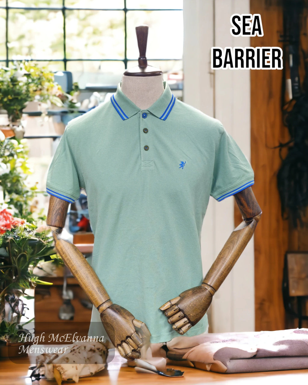 Sea Barrier New Freddy Green Polo from Hugh McElvanna Menswear