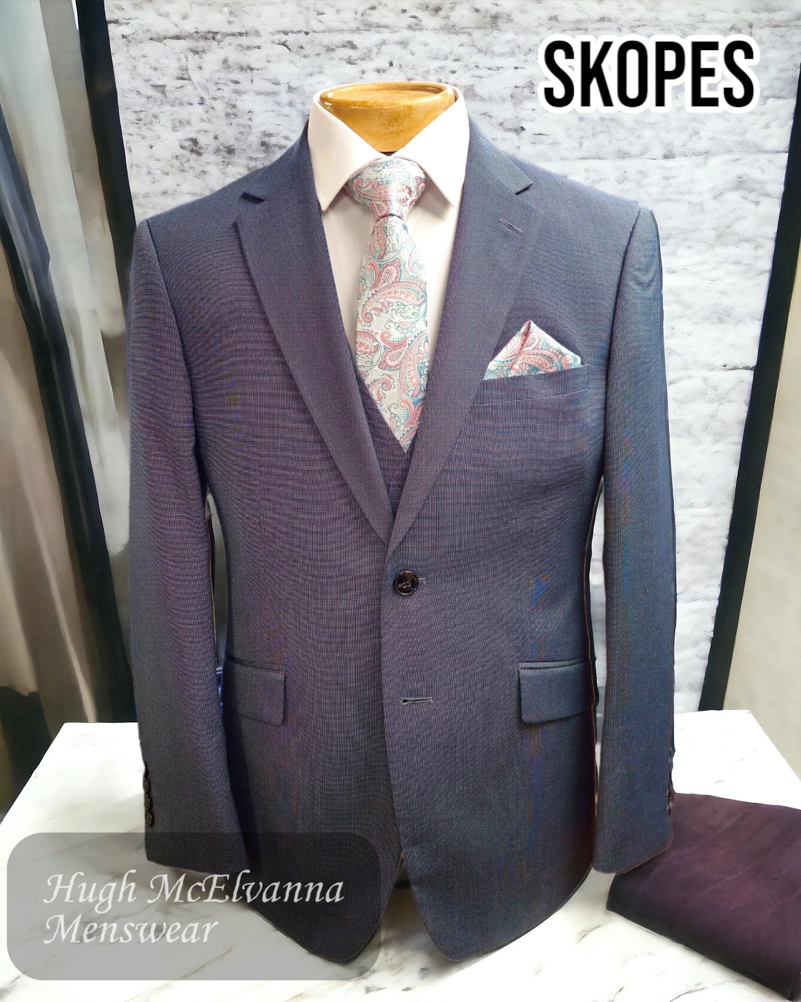 Skopes 'EDGAR' Steel Grey Suit Jacket - MM1034 - Hugh McElvanna Menswear 