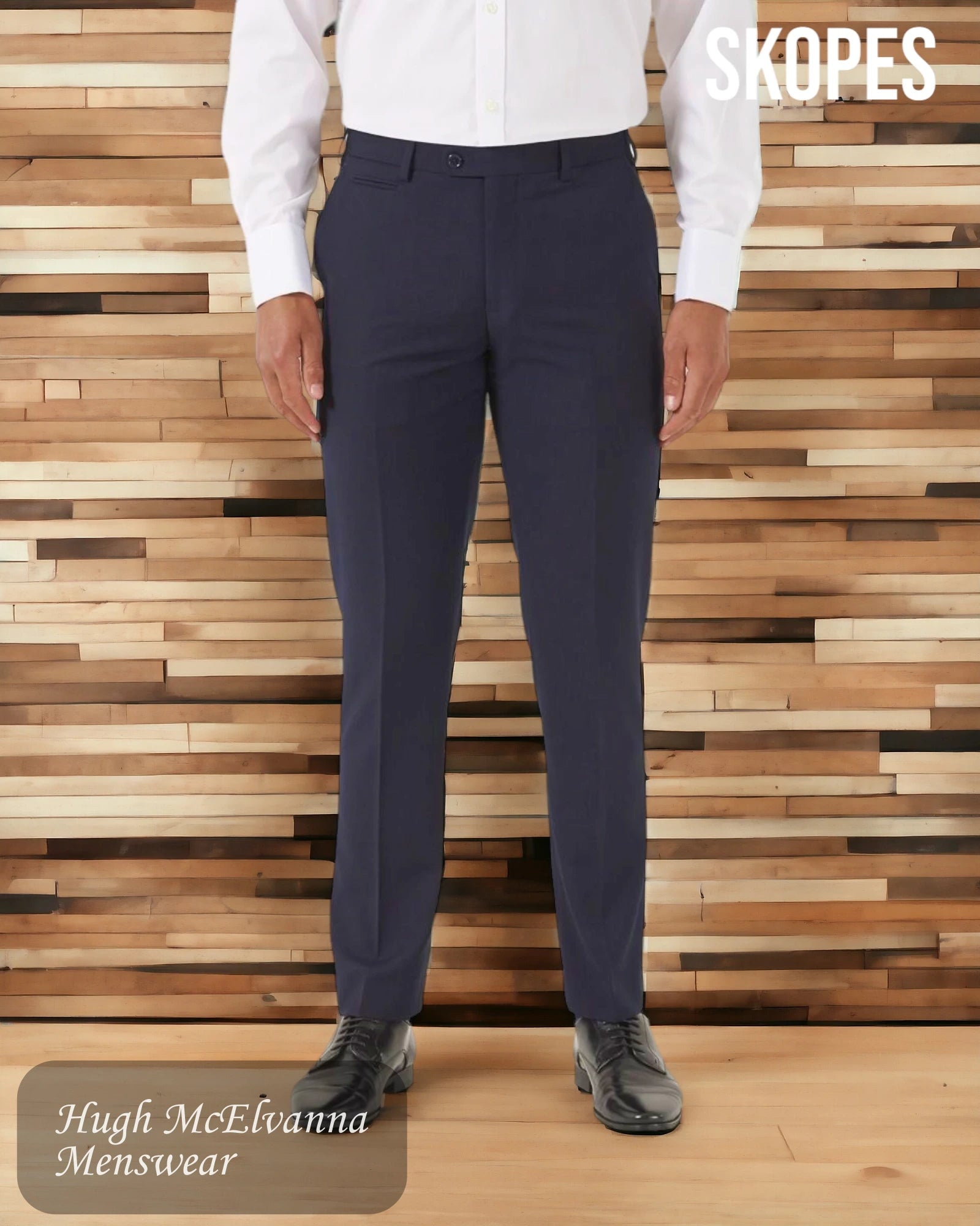 Men's Skopes MADRID Navy Trouser Style: MM7953 - Hugh McElvanna Menswear 