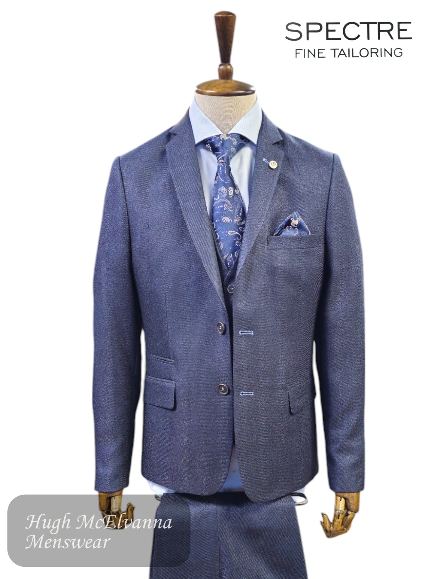 Spectre WATSON 3-Piece Suit – Tailored Fit, Elegant Design, Easy-Care Fabric