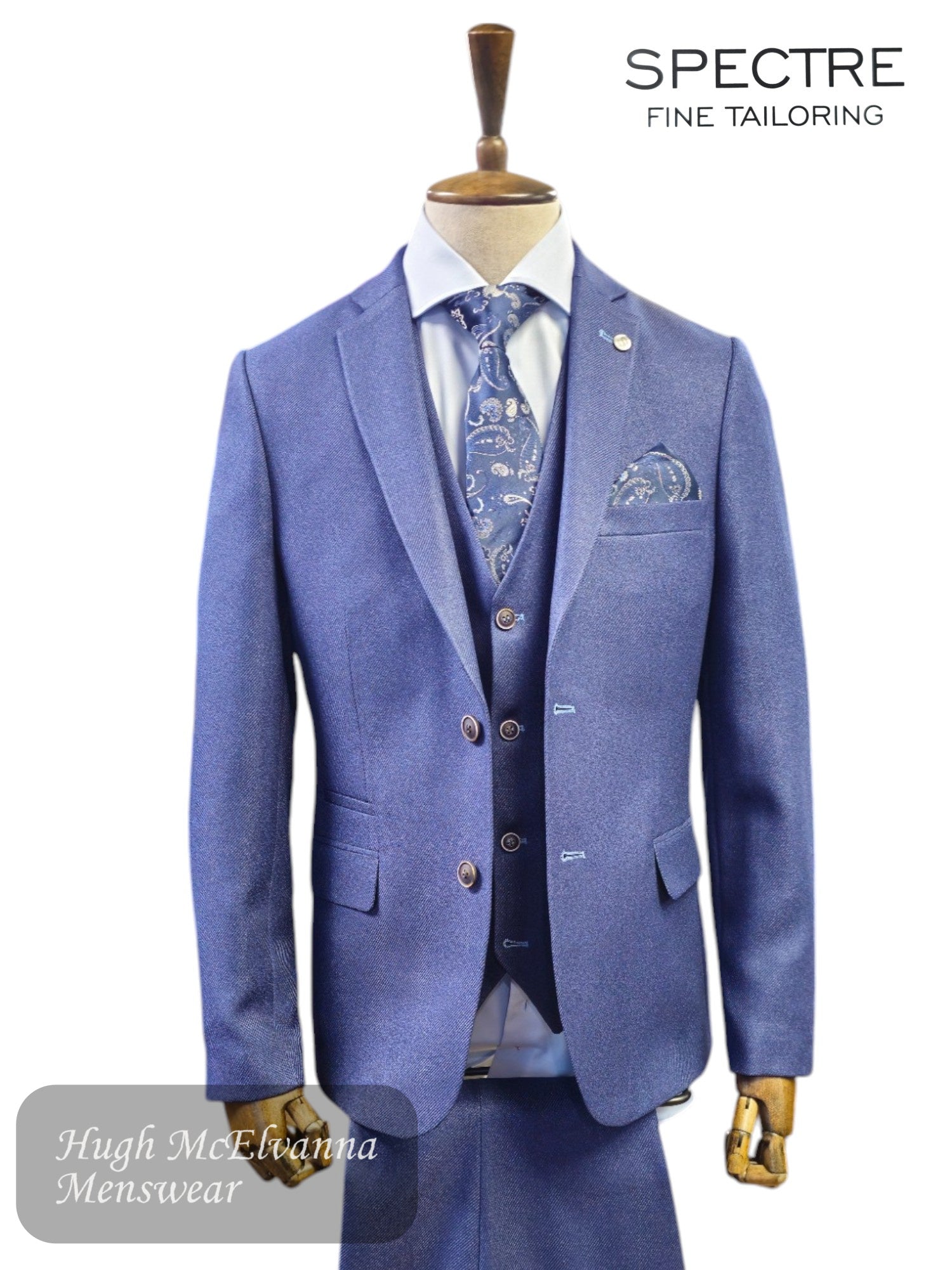 Spectre WATSON ROYAL 3-Piece Suit – Tailored Fit, Elegance, Easy-Care Fabric