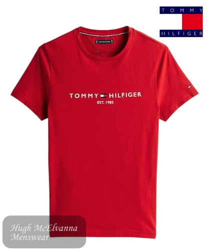 Embroidered Tommy Hilfiger logo – signature branding for a designer touch