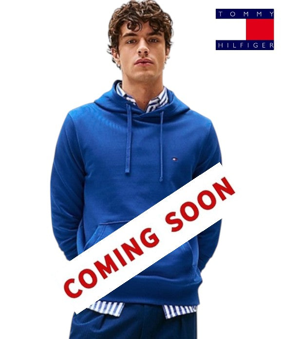 TOMMY HILFIGER FLAG HOODY - WEDGE BLUE - Hugh McElvanna Menswear 