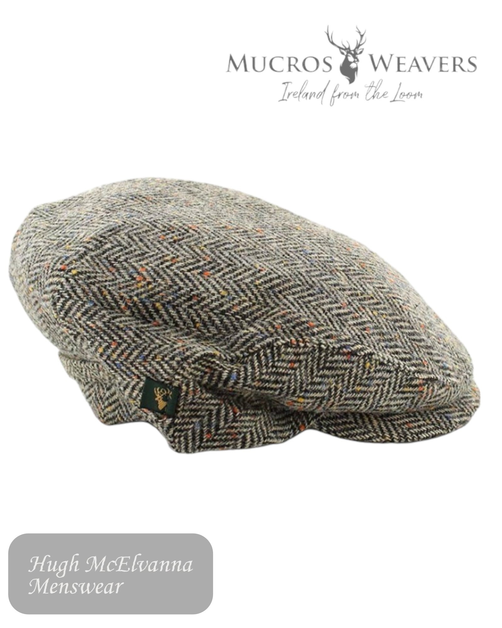 Mucros Trinity Grey Irish Tweed Cap – 1

Step into timeless Irish style with the Mucros Trinity Grey Irish Tweed Cap, a classic men's flat cap meticulously handcrafted by Mucros Weavers in Killarney, County Kerry.