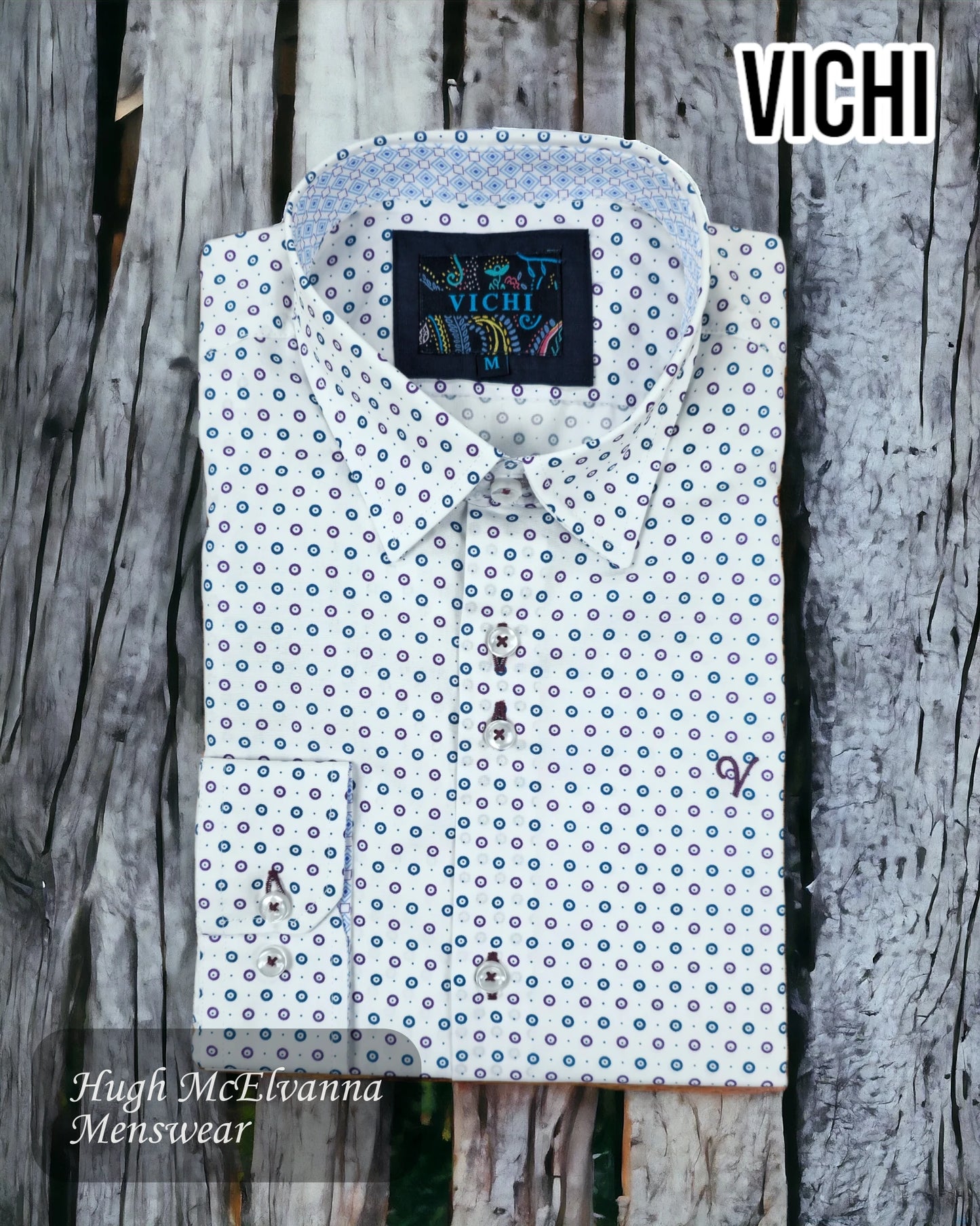 Vichi Tailored Fit WHITE Shirt - JIM 2265