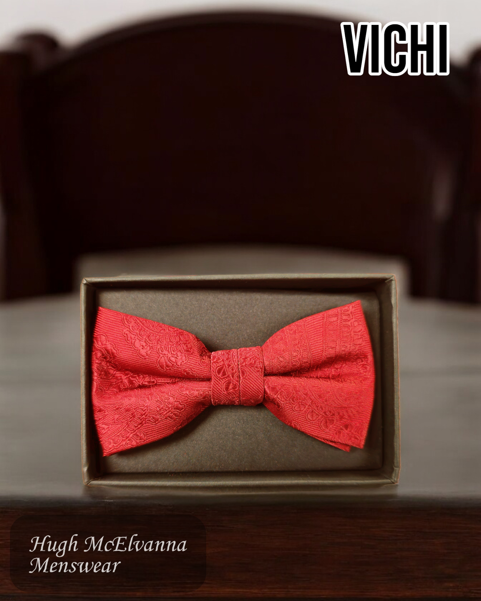 Vichi Wine bow tie set - KB90F