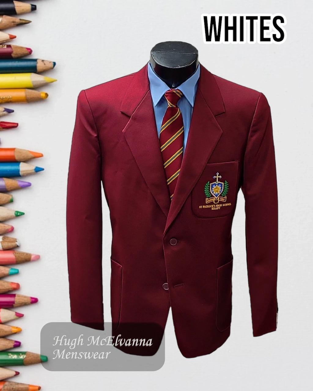 Whites Boys Blazer for St. Patrick's Keady