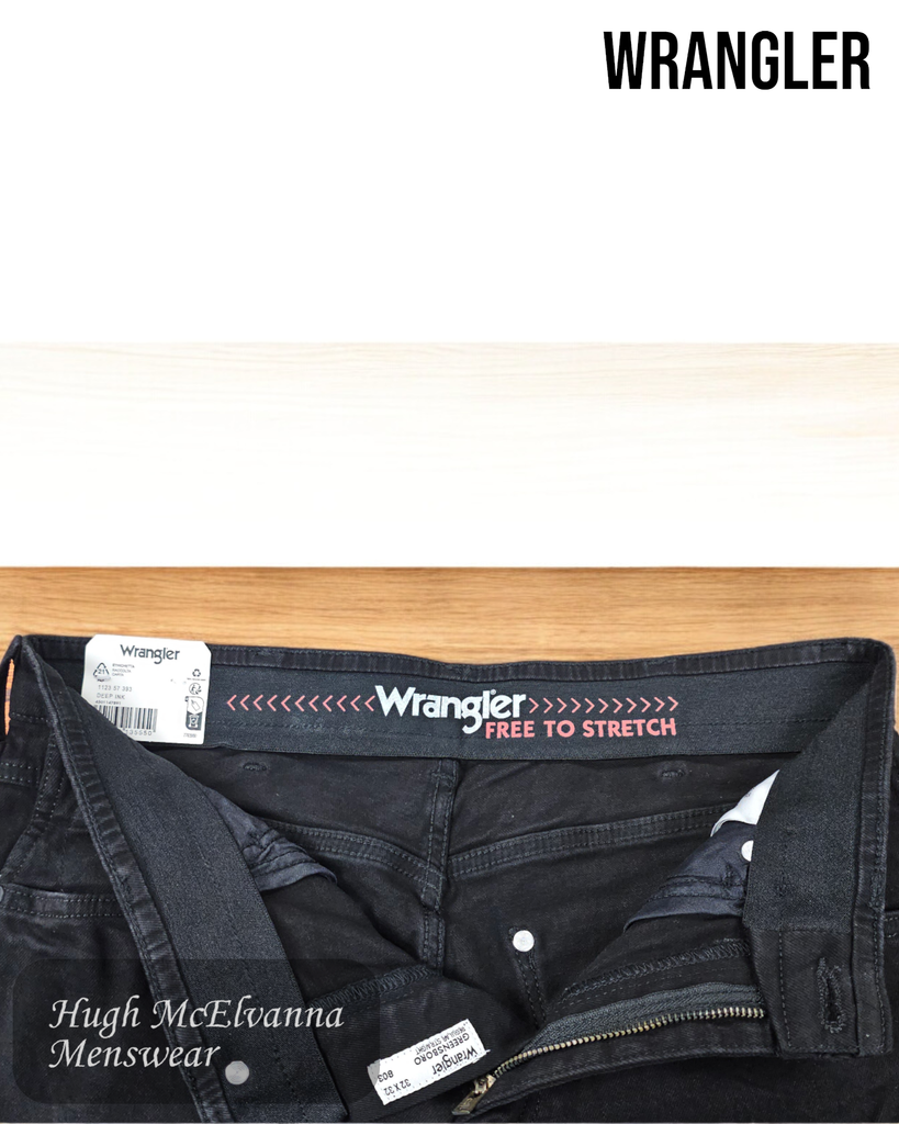 Greensboro Stretch Deep Ink - 112357393 stretch waistband detail inside the jeans