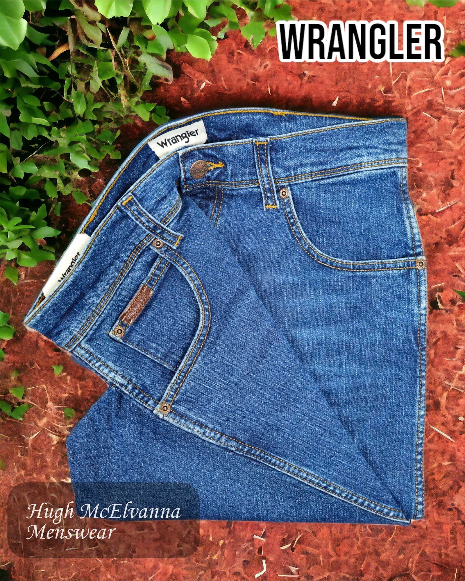 Wrangler TEXAS SLIM Jeans - GAME ON - Hugh McElvanna Menswear 