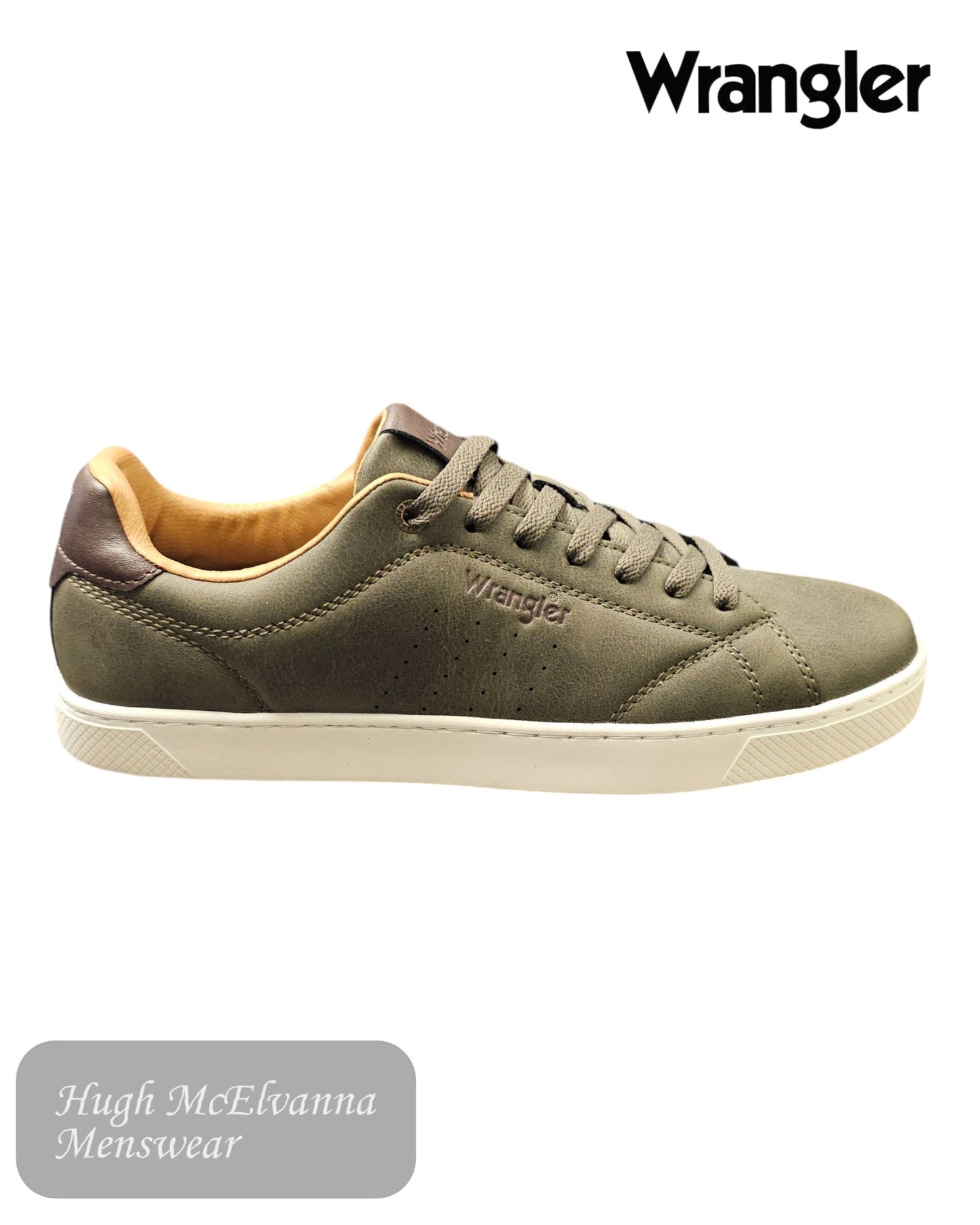 Step up your everyday style with the Wrangler BENNET Olive Low Top Casual Laced Shoe, a perfect balance of fashion, comfort, and versatility.