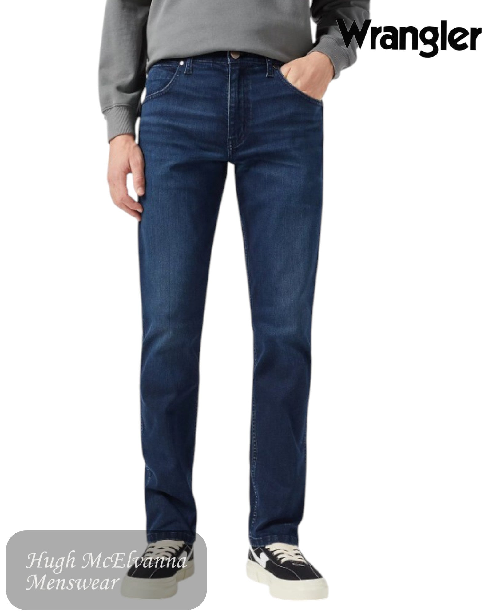 Wrangler Greensboro Free to Stretch Jeans (Item No. 112350742 WILD HORSE). - Hugh McElvanna Menswear 