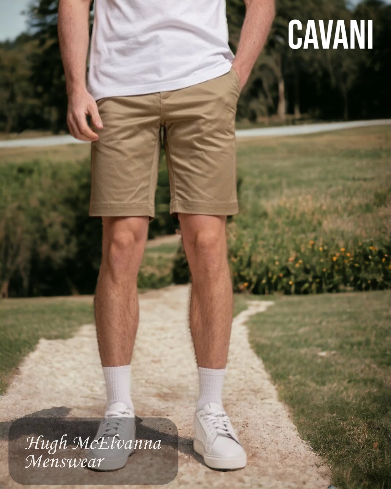 Men's Stone House Of Cavani Dakota Chino Shorts - Hugh McElvanna Menswear 