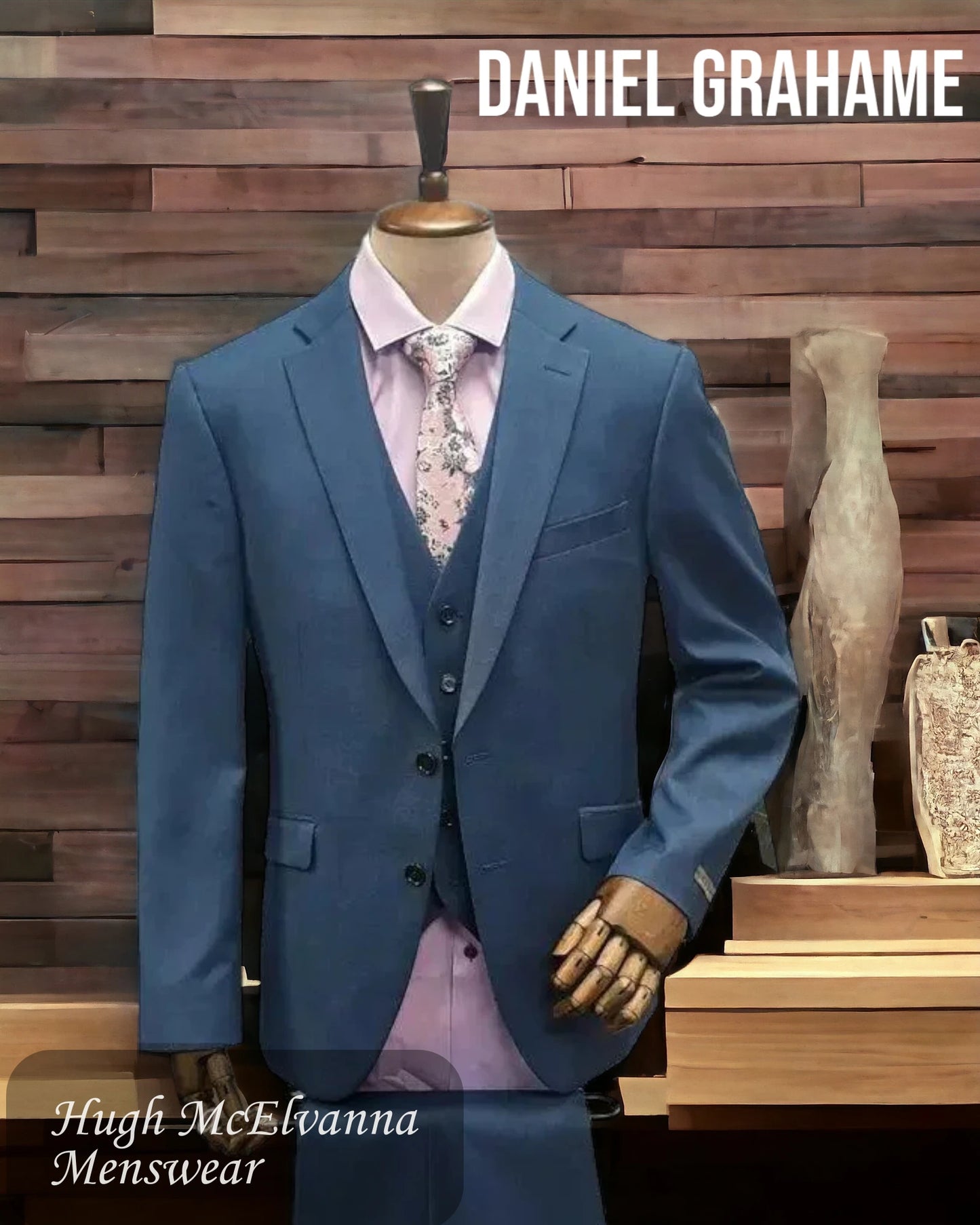 Daniel Grahame 3Pc. Blue Suit Style: 30600/27