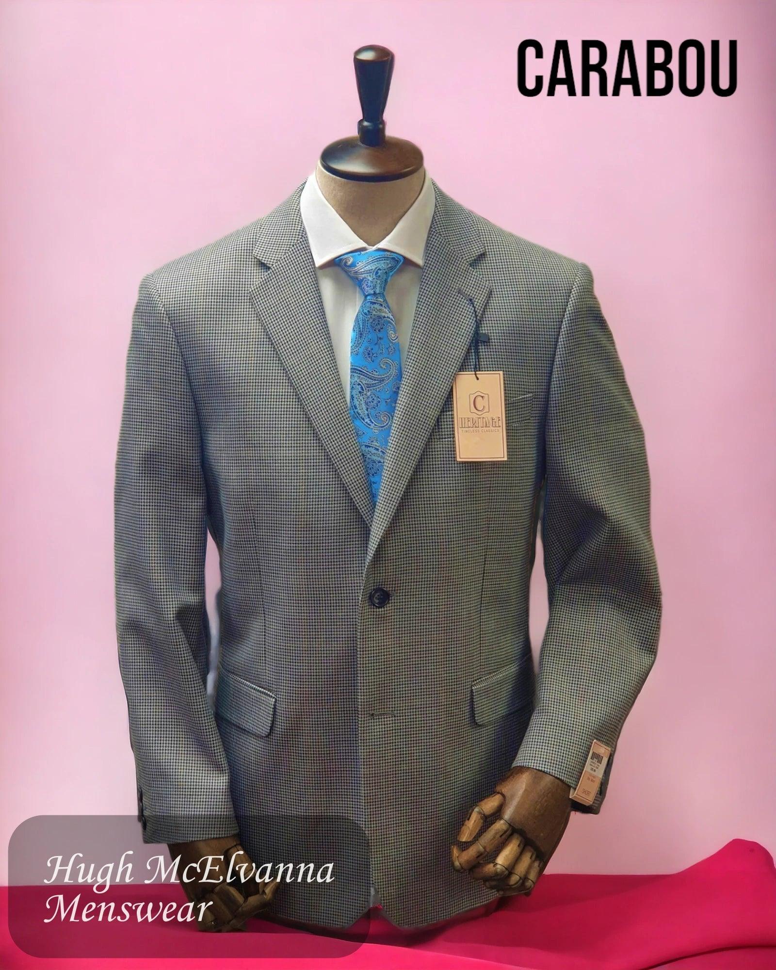 Mens Grey Check Blazer by Carabou Style: Heritage - Hugh McElvanna Menswear  - Hugh McElvanna Menswear 