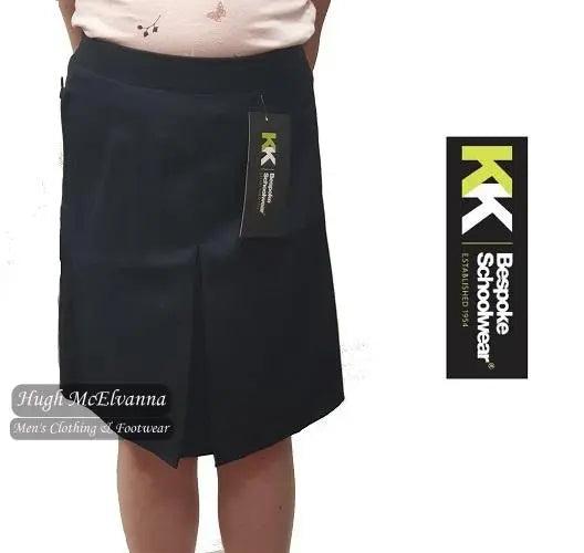 Navy Elastic Waist School Skirt by KK Schoolwear Style: SS903 Hugh McElvanna Menswear - Hugh McElvanna Menswear 