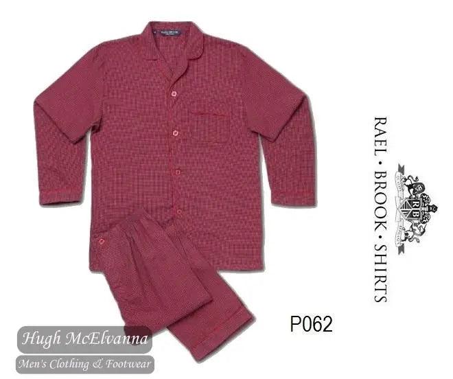 Standard Fit Check Brushed Cotton Pyjama Set by Rael Brook Style: P062 Hugh McElvanna Menswear